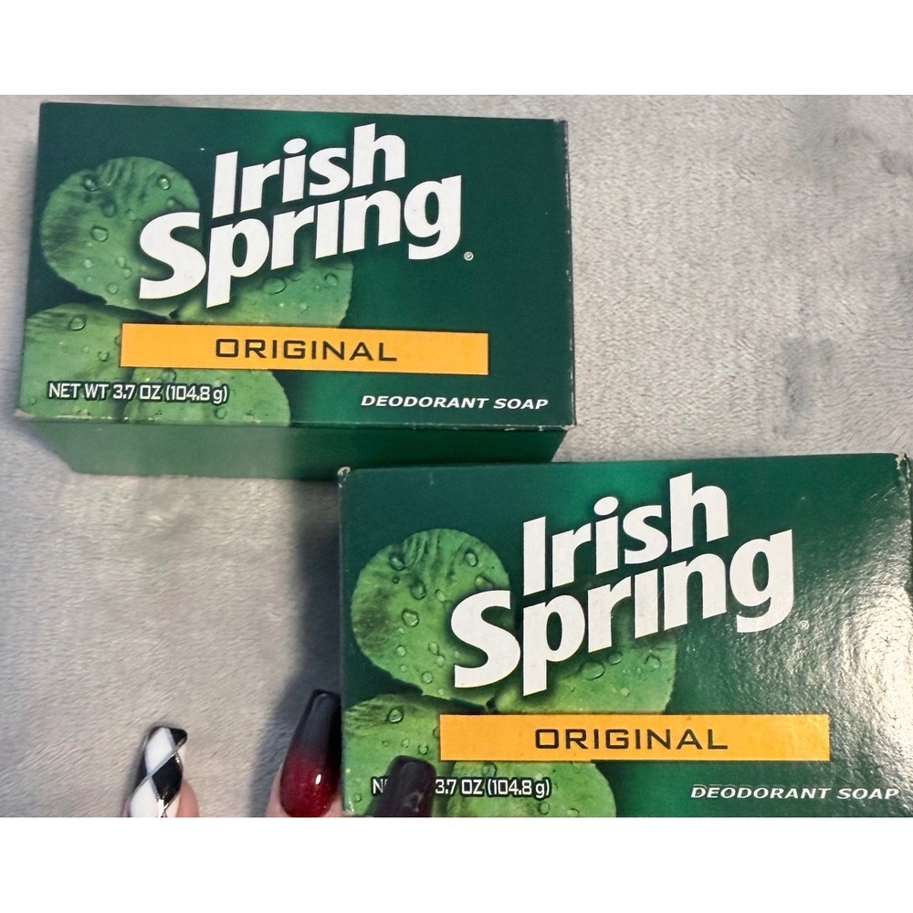 Irish Spring Original Soap 3.7 oz Old Formula No Flaxseed Oil Lot 2